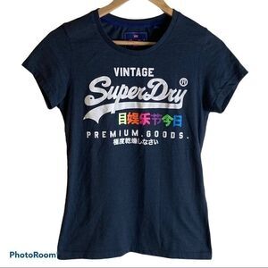 𝅺Women’s Superdry logo t-shirt top Size S